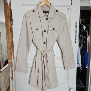 Denver Hayes Beige Trench Coat Shell
